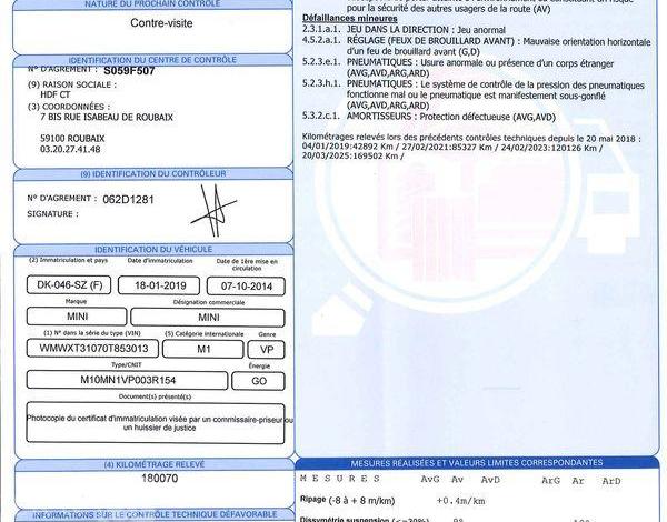 MINI MINI 1.5 D 115 COOPER PACK CHILI BVA GRIS DK-046-SZ