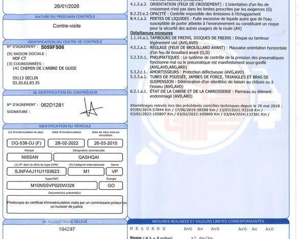 NISSAN QASHQAI GENERATION-II 1.5 DCI 110CH TEKNA PLUS 2WD NOIR DQ-538-DJ