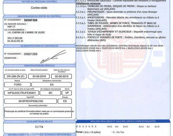 FORD KA 1,2 70 TITANIUM BLANC DR-258-ZN