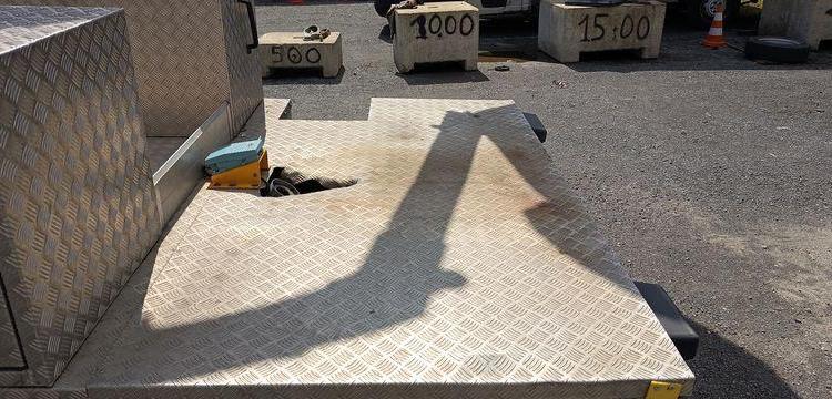 NISSAN CABSTAR NT400 32,12  AVEC NACELLE TIME ETL30 – 10 M – DIESEL – 2106 HEURES BLANC DW-708-LM