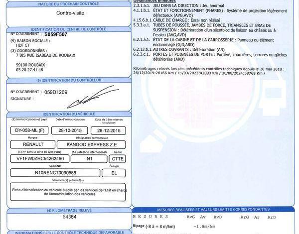 RENAULT KANGOO ZE L2 JAUNE DY-058-ML