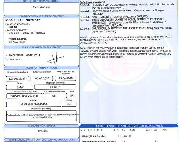 BMW SERIE 1 116d 1,5 115 M SPORT BVA GRIS EC-808-ZL