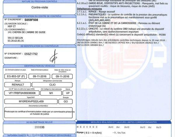 RENAULT CLIO BLANC EG-853-QF