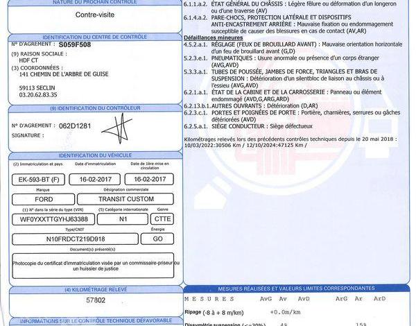 FORD CUSTOM 270 2.0 TDCI 130 L1H1 TREND BUSINESS BLANC EK-593-BT