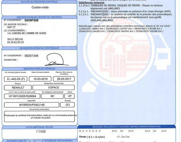 RENAULT ESPACE 1.6 DCI TWIN-TURBO 160CH ENERGY INITIALE PARIS EDC NOIR EL-442-DX