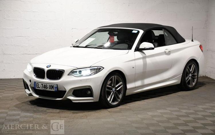 BMW SERIE 2 CABRIOLET 2.0 220 D 190 M-SPORT BVA BLANC EL-746-XM