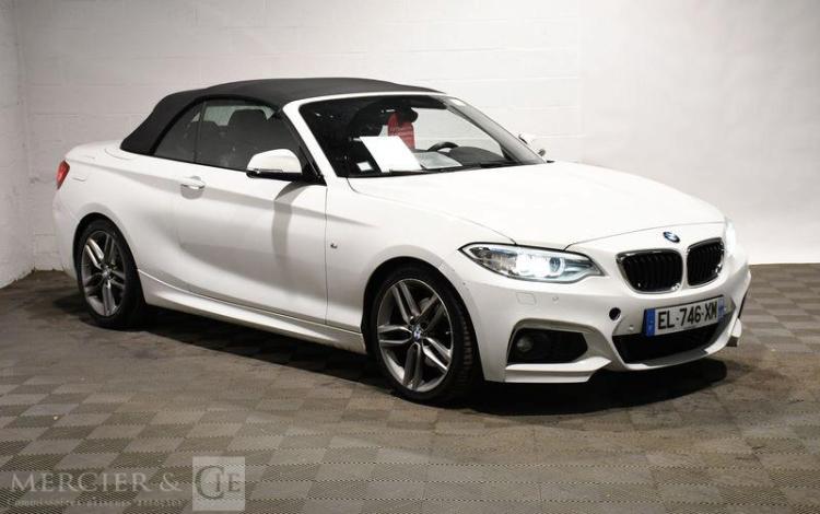 BMW SERIE 2 CABRIOLET 2.0 220 D 190 M-SPORT BVA BLANC EL-746-XM