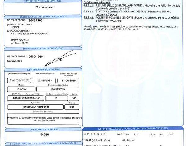 DACIA SANDERO 0.9 TCE GPL 90CH AMBIANCE BLANC EW-703-QV