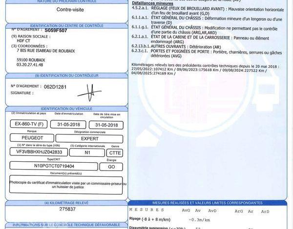 PEUGEOT EXPERT STD 115CH PREMIUM PACK BLANC EX-860-TV