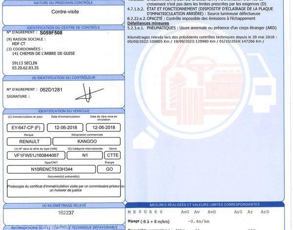 RENAULT KANGOO EXPRESS CONFORT DCI 90 BLANC EY-647-CP