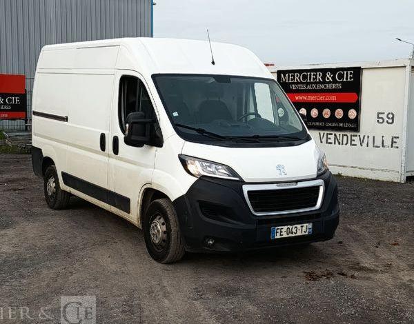 PEUGEOT BOXER III PHASE 3 FOURGON 333 L2H2 2.0 BLUEHDi 16V 130 CV -105716 KMS – AN 2019 BLANC FE-043-TJ