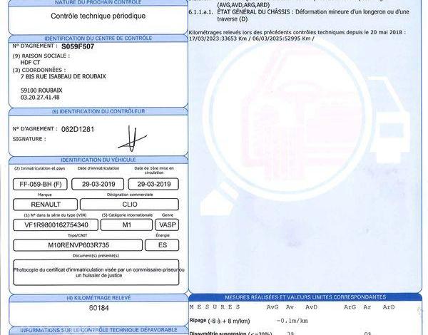 RENAULT CLIO SOCIETE 0.9 TCE 90 ENERGY BUSINESS REVERSIBLE BLANC FF-059-BH