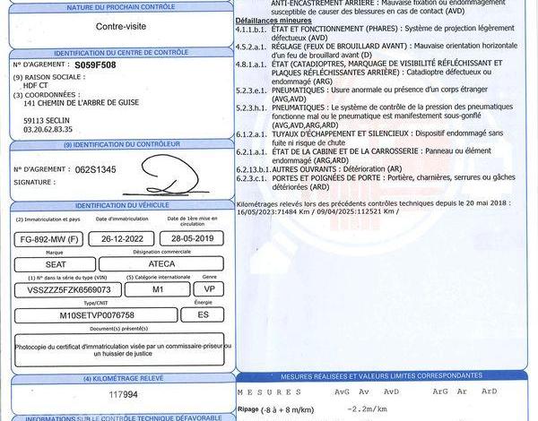 SEAT ATECA 1,0 TSI 115 STYLE BUSINESS START/STOP BLANC FG-892-MW