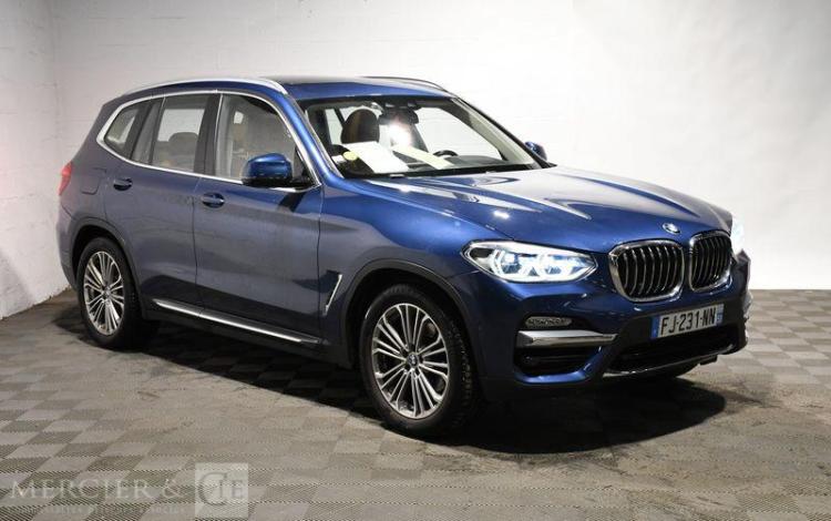 BMW X3 2.0 D 190 LUXURY XDRIVE BVA BLEU FJ-231-NN
