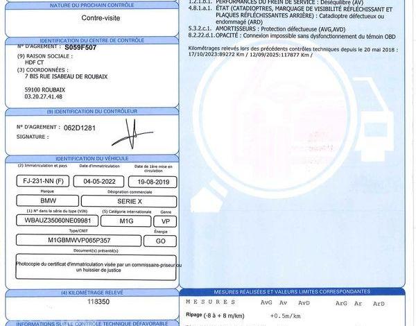 BMW X3 2.0 D 190 LUXURY XDRIVE BVA BLEU FJ-231-NN
