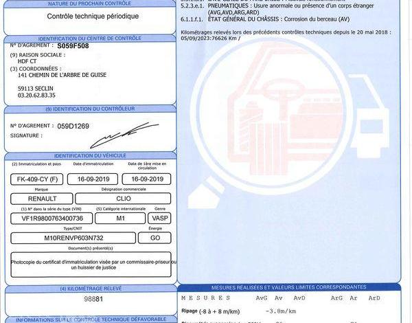 RENAULT CLIO STE REVERSIBLE BUSINESS DCI 75 BLANC FK-409-CY