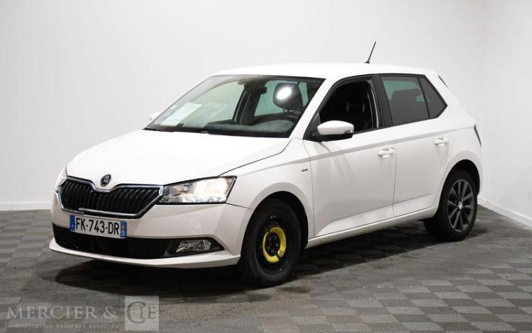SKODA FABIA AMBITION 1,0 TSI 95CH BVM5 BLANC FK-743-DR