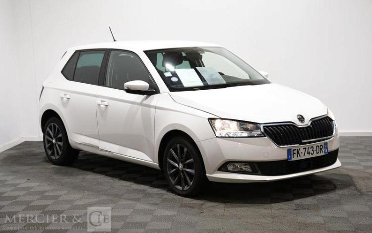 SKODA FABIA AMBITION 1,0 TSI 95CH BVM5 BLANC FK-743-DR