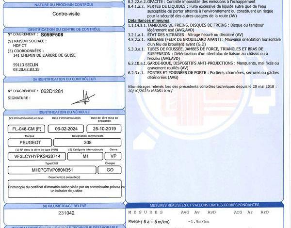 PEUGEOT 308 SW 100CH ACTIVE BUSINESS BLANC FL-048-CM