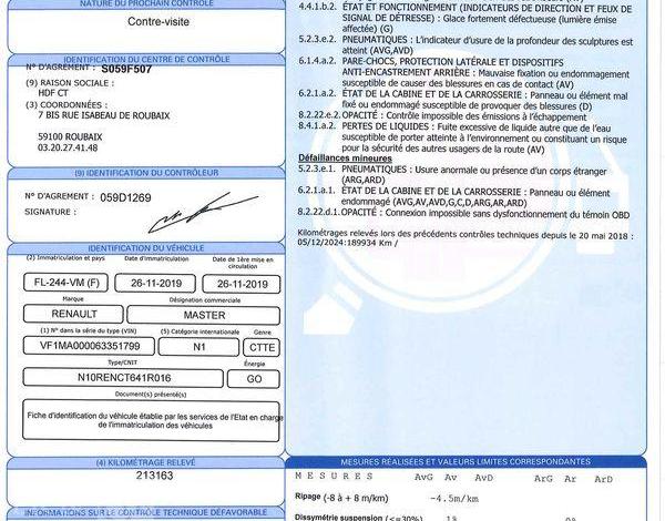 RENAULT MASTER F3500 2.3 DCI 130ch GRIS FL-244-VM