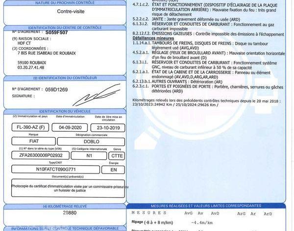 FIAT DOBLO BLANC FL-390-AZ