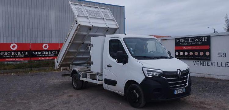 RENAULT MASTER 3 PHASE 2 PROPULSION  2,3DCI 16V ENERGY 163CV AVE BENNE – 87226 KMS BLANC FM-828-PE