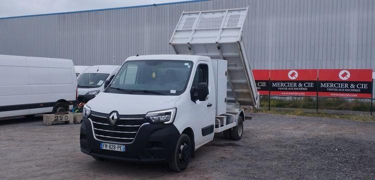 RENAULT MASTER 3 PHASE 2 PROPULSION  2,3DCI 16V ENERGY 163CV AVE BENNE – 87226 KMS BLANC FM-828-PE