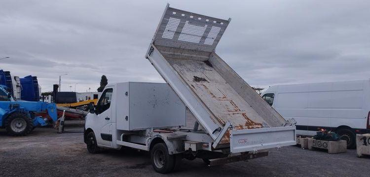 RENAULT MASTER 3 PHASE 2 PROPULSION  2,3DCI 16V ENERGY 163CV AVE BENNE – 87226 KMS BLANC FM-828-PE