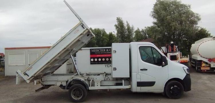 RENAULT MASTER 3 PHASE 2 PROPULSION  2,3DCI 16V ENERGY 163CV AVE BENNE – 87226 KMS BLANC FM-828-PE