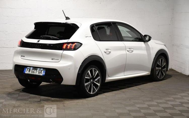 PEUGEOT 208 1.2 PURETECH 100 GT LINE EAT BLANC FN-021-GK