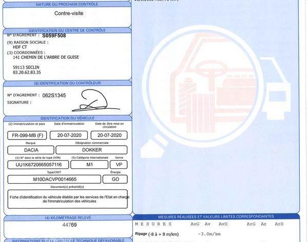 DACIA DOKKER COMBI 1.5 BLUEDCI 75 ESSENTIEL BLANC FR-099-MB