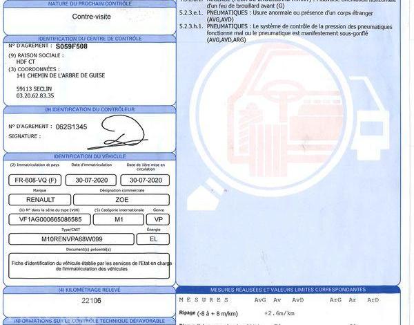 RENAULT ZOE E-TECH ELEC INTENS R110 GRIS FR-608-VQ