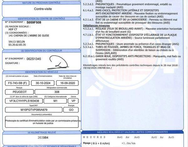 PEUGEOT 308 SW 100CH ACTIVE BUSINESS BLANC FS-743-SB