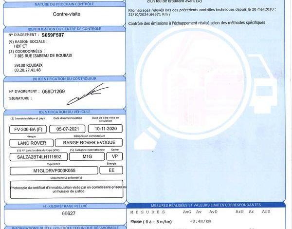 LAND ROVER EVOQUE MARK I P 300e PHEV BLANC FV-306-BA