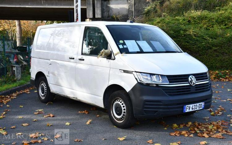 VOLKSWAGEN TRANSPORTER T6 2.0 TDI 110 2T8 L1H1 BLANC FV-433-DX
