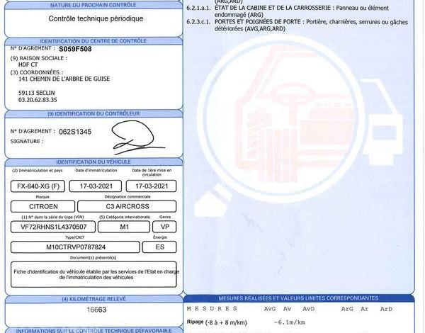 CITROEN C3 AIRCROSS 1.2 PURETECH 130 SHINE EAT GRIS FX-640-XG