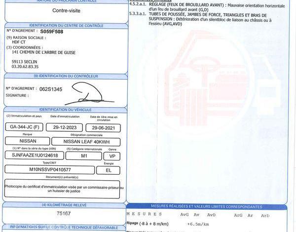 NISSAN LEAF 150ch 40kWh AVEC BATTERIE 10E ANNIVERSAIRE GRIS GA-344-JC