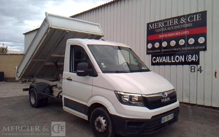 MAN TGE 5.180 BENNE SIMPLE CABINE BLANC GA-751-TX