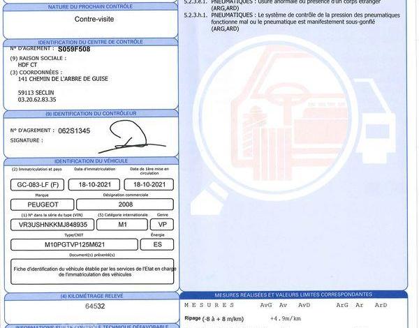 PEUGEOT 2008 1.2 PURETECH 100 ACTIVE BLANC GC-083-LF