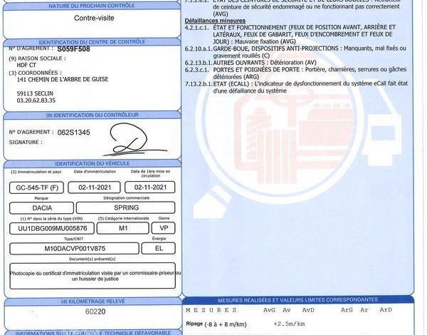DACIA SPRING ELECTRIC 45 27.4KWH ACHAT-INTEGRAL BUSINESS BVA GRIS GC-545-TF