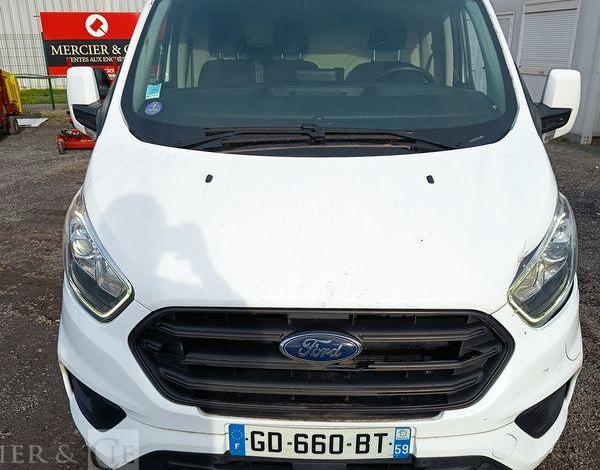 FORD TRANSIT CUSTOM 1,0 ECOBOOST PHEV – HYBRIDE RECHARGEABLE – 65332 KMS – ANNEE 2021 BLANC GD-660-BT