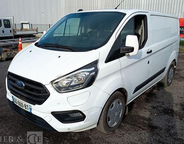 FORD TRANSIT CUSTOM 1,0 ECOBOOST PHEV – HYBRIDE RECHARGEABLE – 65332 KMS – ANNEE 2021 BLANC GD-660-BT