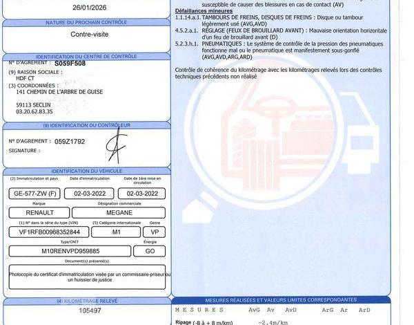 RENAULT MEGANE ESTATE INTENS BLE DCI 115 EDC  GE-577-ZW