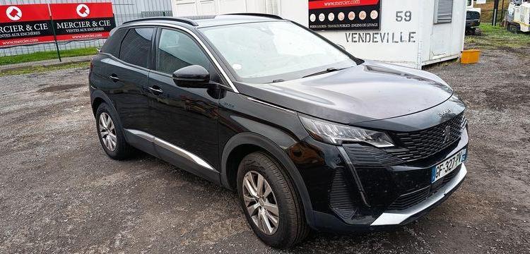 PEUGEOT 3008 STYLE SUV 1.5 BLUEHDi 131 CV / 96 KW – DIESEL – 196210 LMS – ANNEE 2022 NOIR GF-327-PV