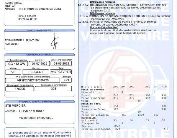 PEUGEOT 308 SW 1,5 HDI 130CH BUSINESS EAT GRIS GG-412-QW