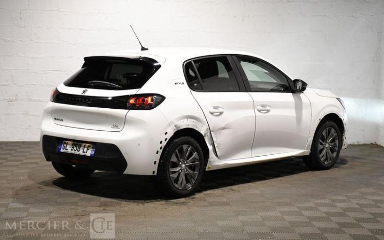 PEUGEOT e-208 STYLE BLANC GL-958-LF