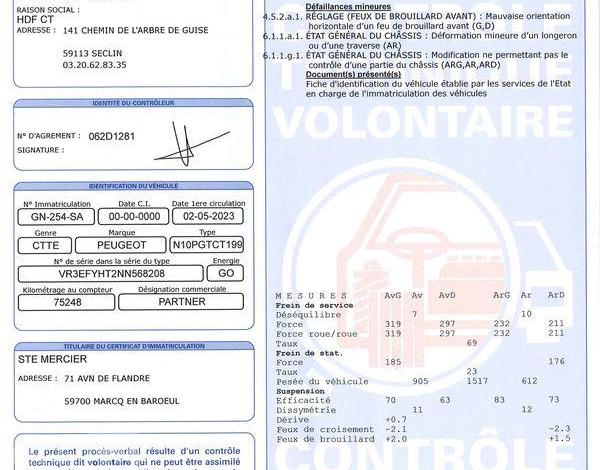 PEUGEOT PARTNER 1.5 BLUEHDI 100 650KG L1 M BLANC GN-254-SA