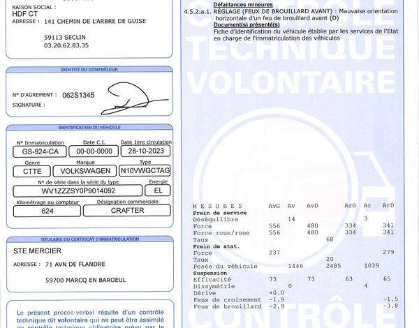 VOLKSWAGEN E-CRAFTER VAN 35 L3H3 11M3 TRAC 136CH BLANC GS-924-CA