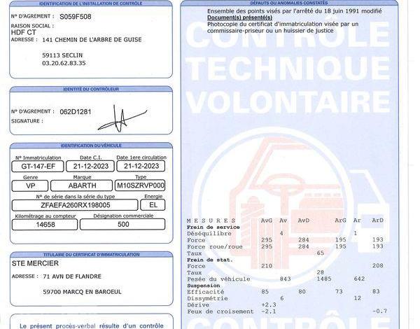 ABARTH 500 CABRIOLET ELECTRIC 120 42KWH NOIR GT-147-EF