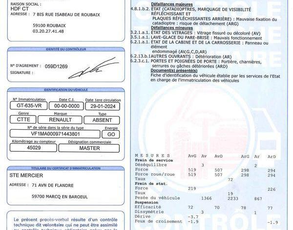 RENAULT MASTER F3500 L2H2 BLUE DCI135 GD CFT E6DF BLANC GT-635-VR